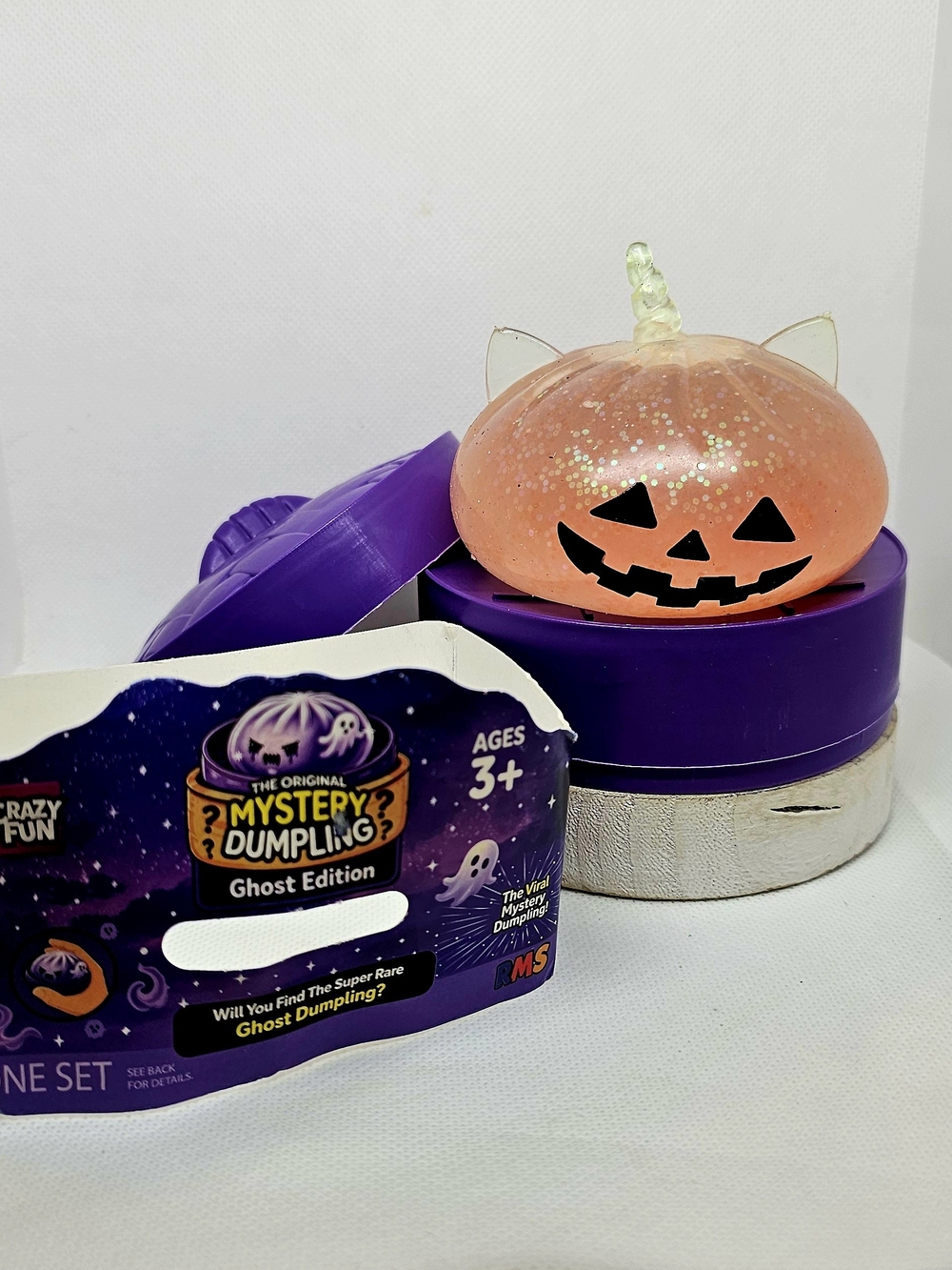 RMS Dumpling Ghost Edition Pumpkin Cat - Orange Glitter (SEALED NEW)